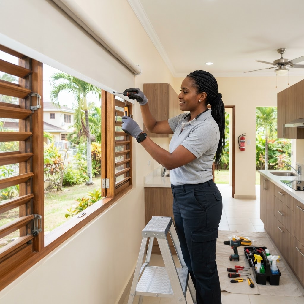 Professional servicing pre-rental property preparation.