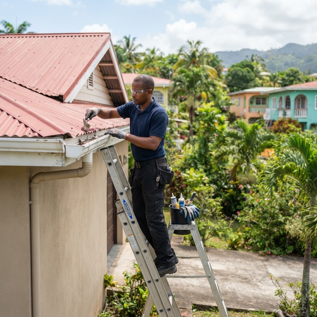 Professional servicing general roofline maintenance.