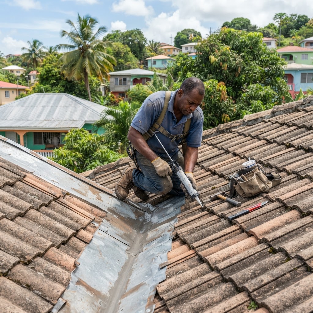 Professional repairing valley flashing repairs.