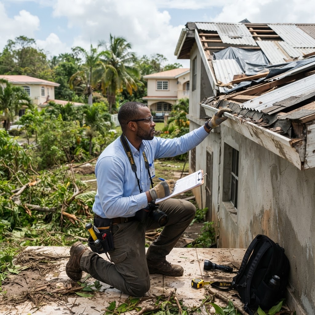 Professional servicing storm damage assessments.