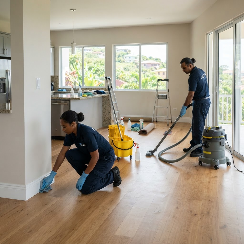 Professional cleaning post-renovation cleaning.