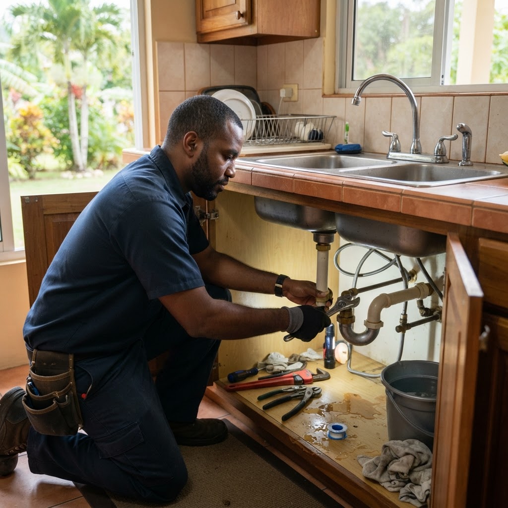 Professional repairing kitchen sink repairs.