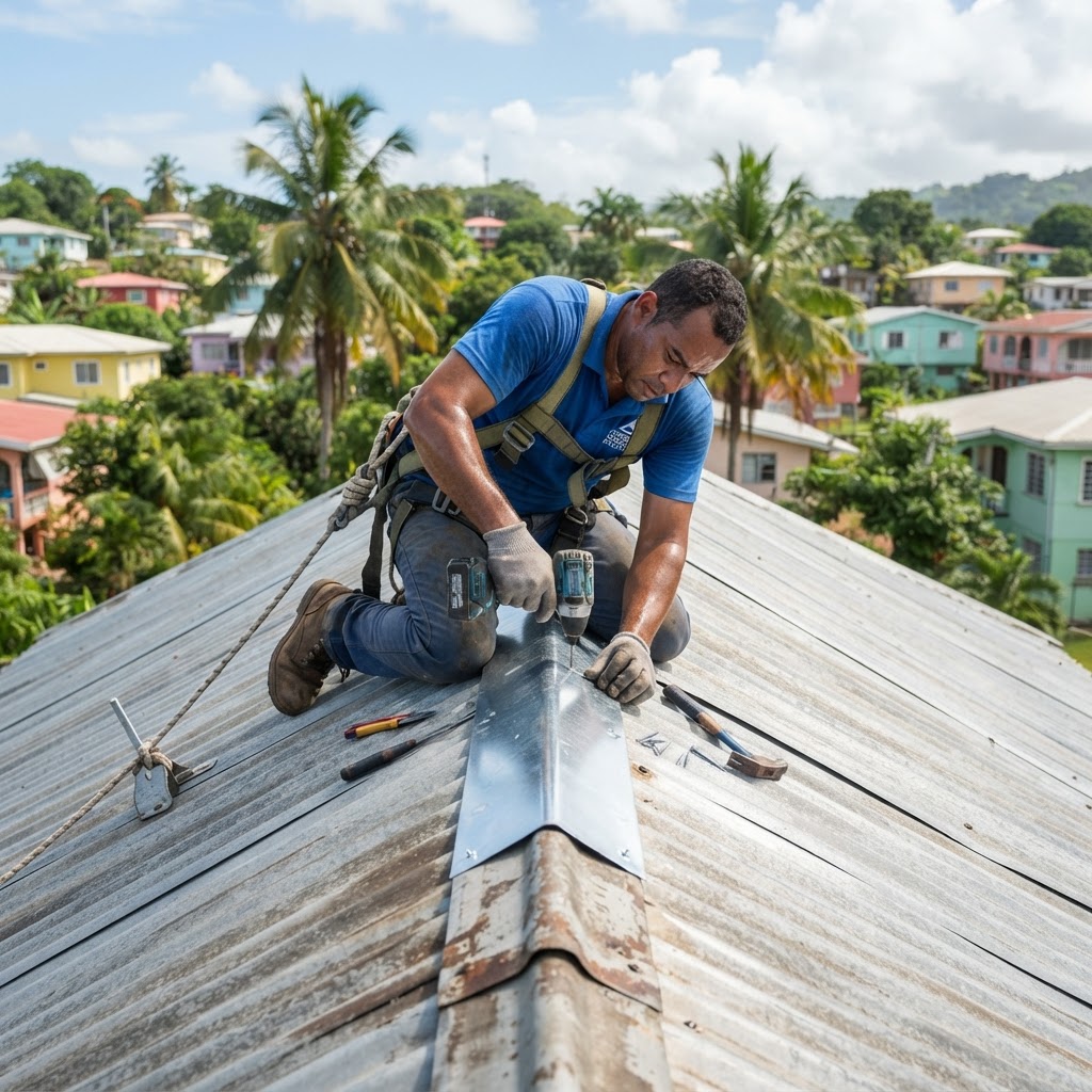 Professional repairing ridge cap repairs and replacement.