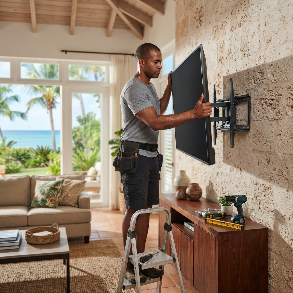 Professional television wall mounting service