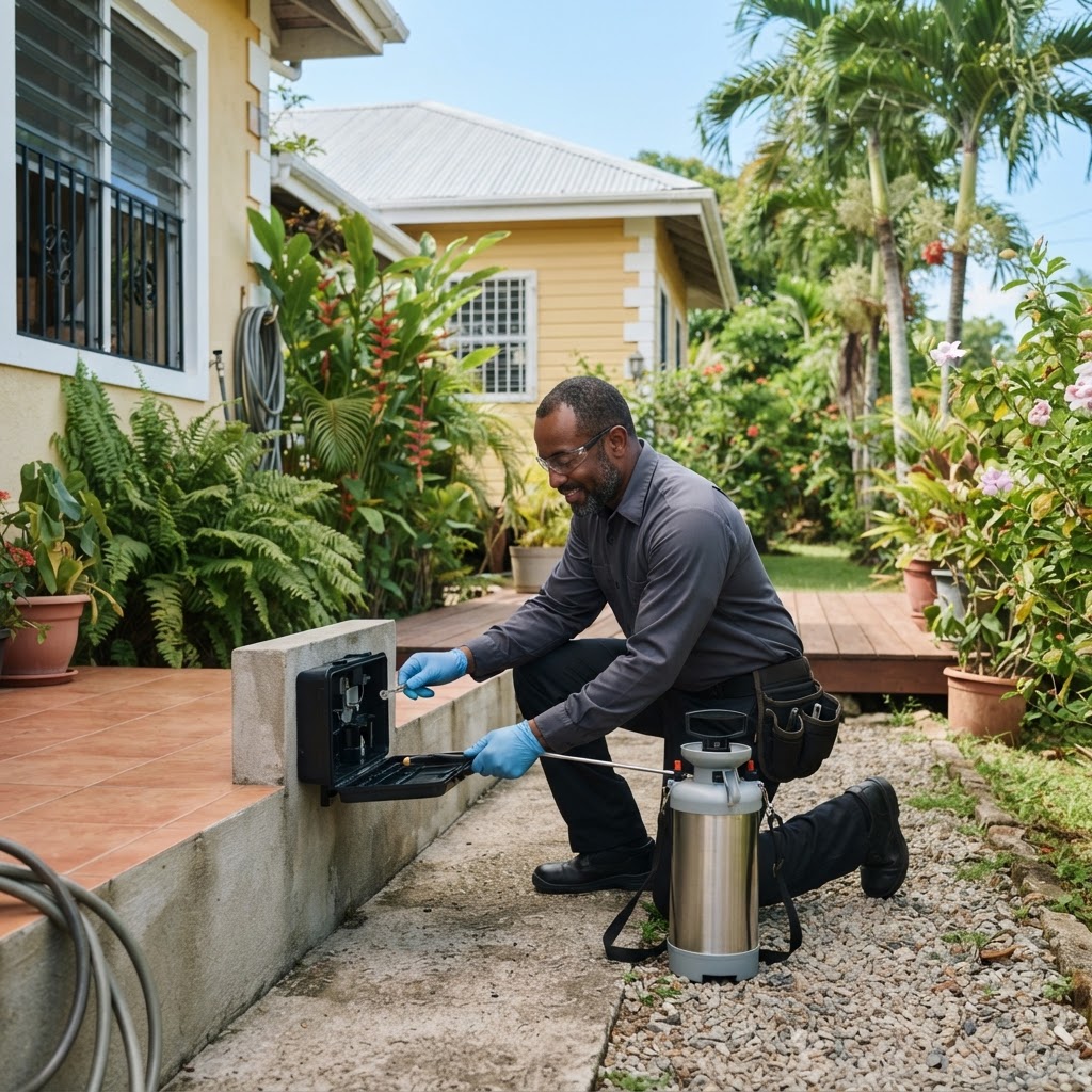 Professional servicing recurring pest management contracts.
