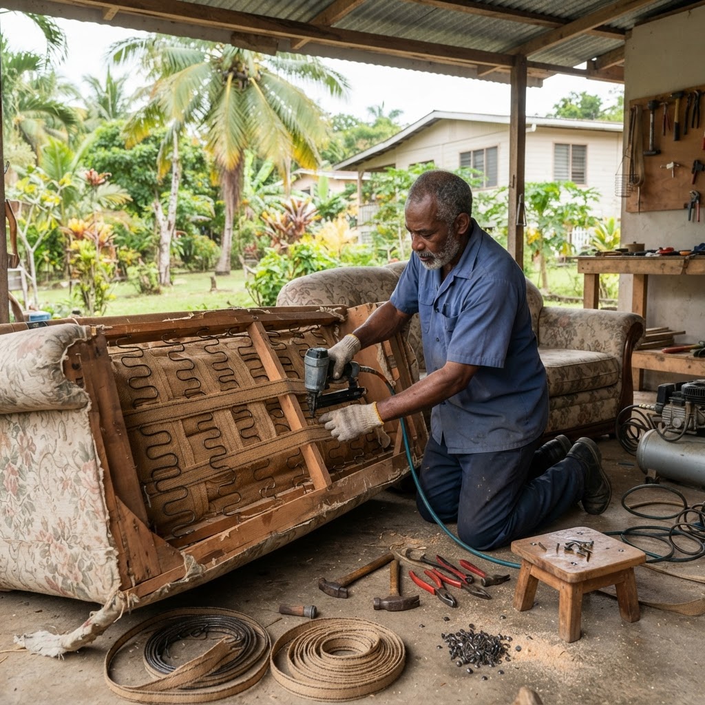 Professional repairing sofa repairs.