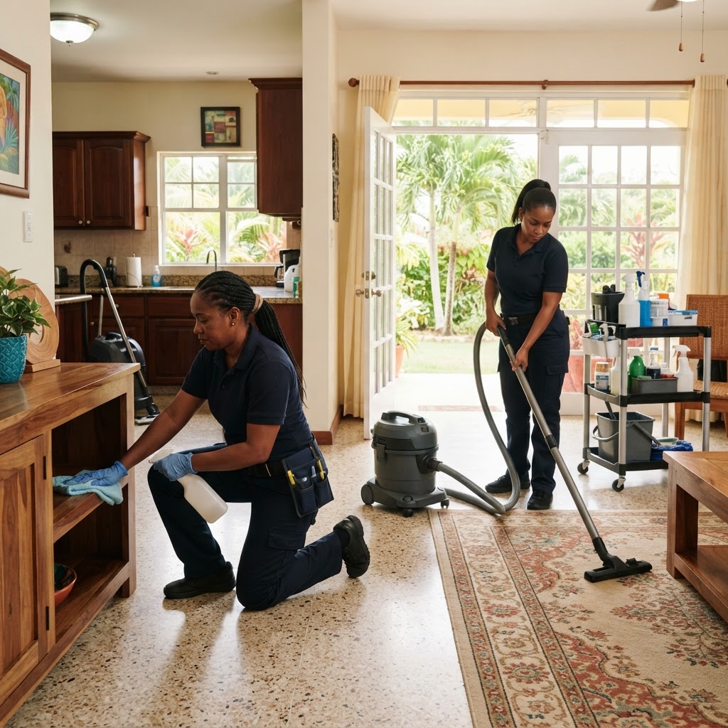Professional cleaning deep house cleaning.