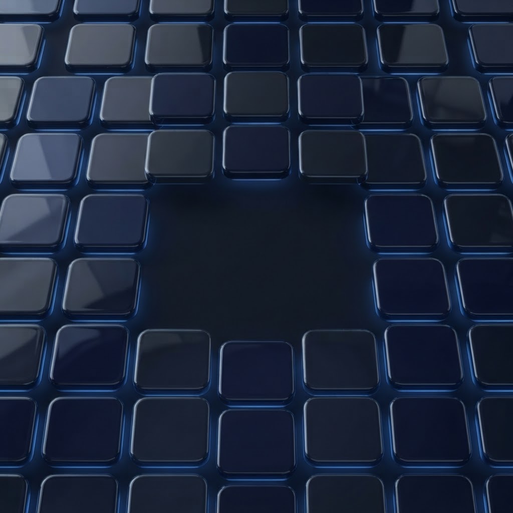 Blue Glow Grid