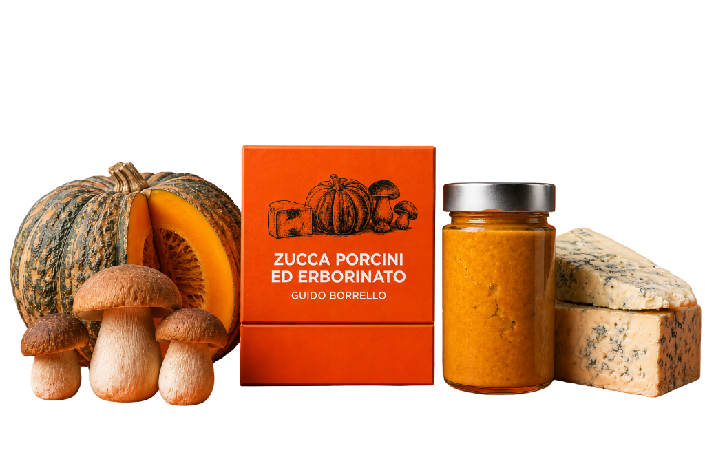 Zucca Porcini e Formaggio Erborinato