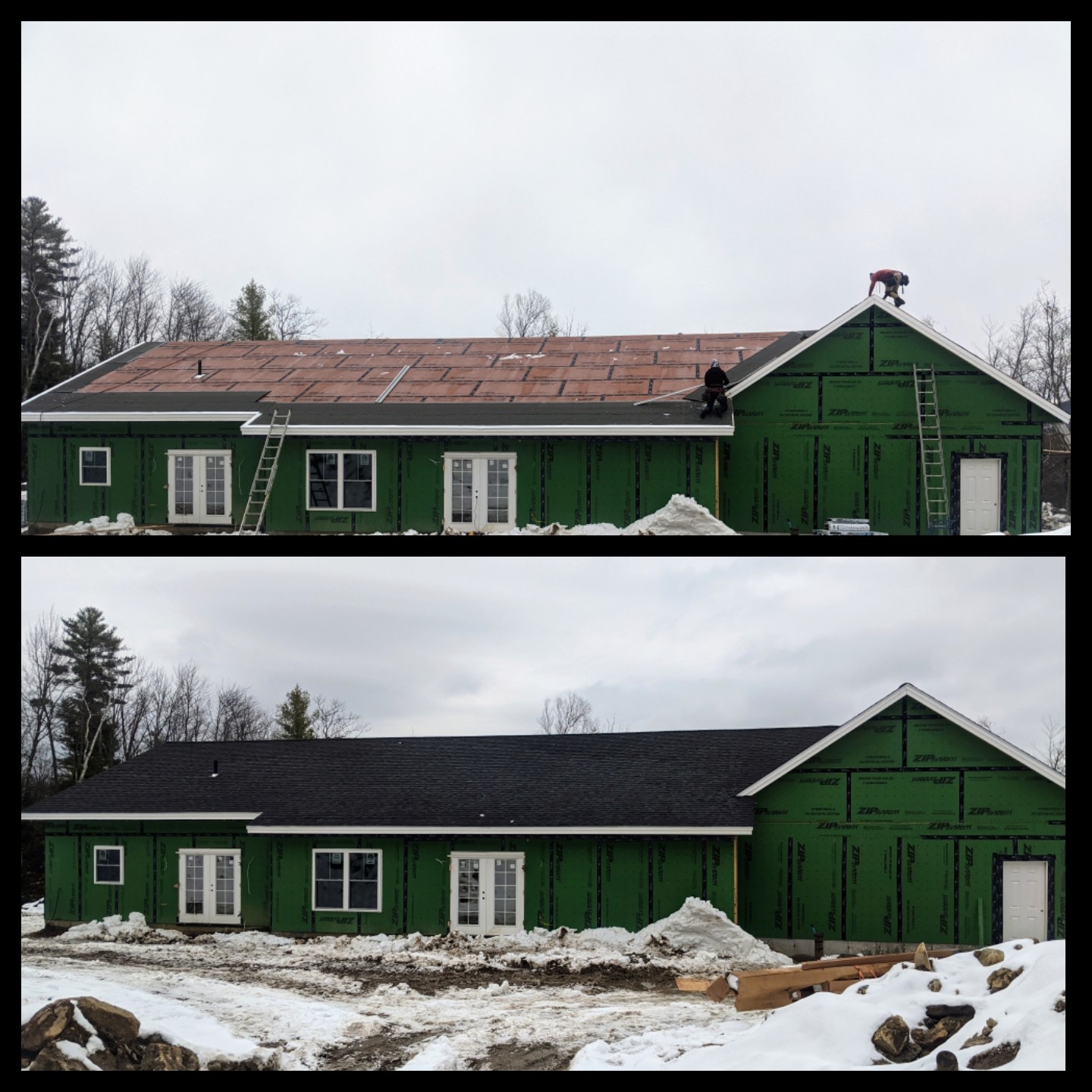 Completed roof after replacement