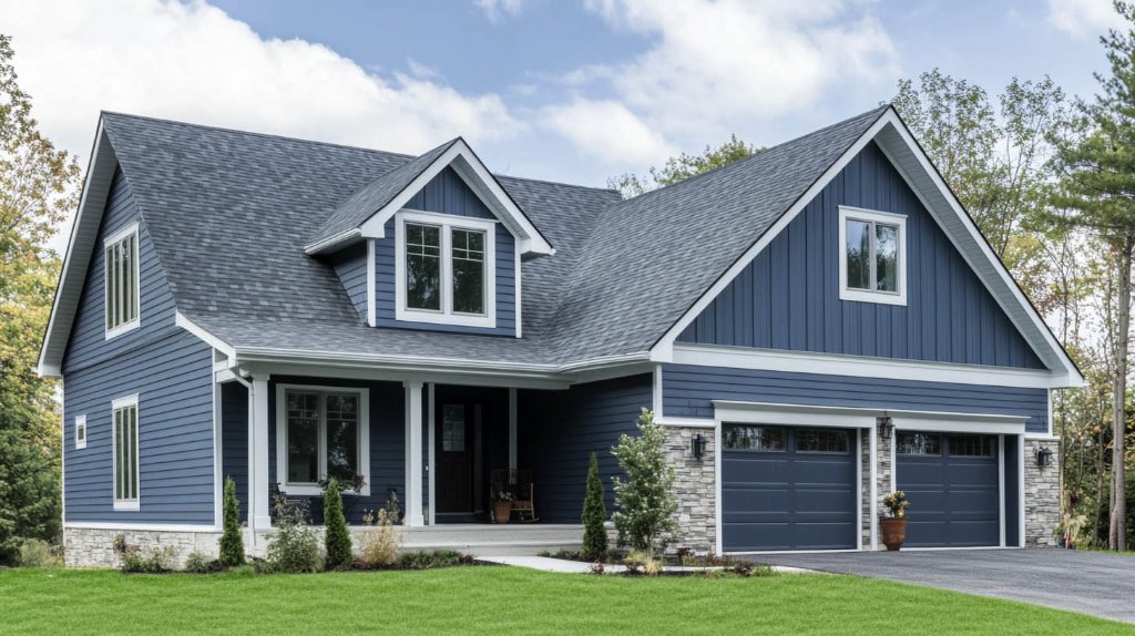 Premium finished vinyl siding home exterior