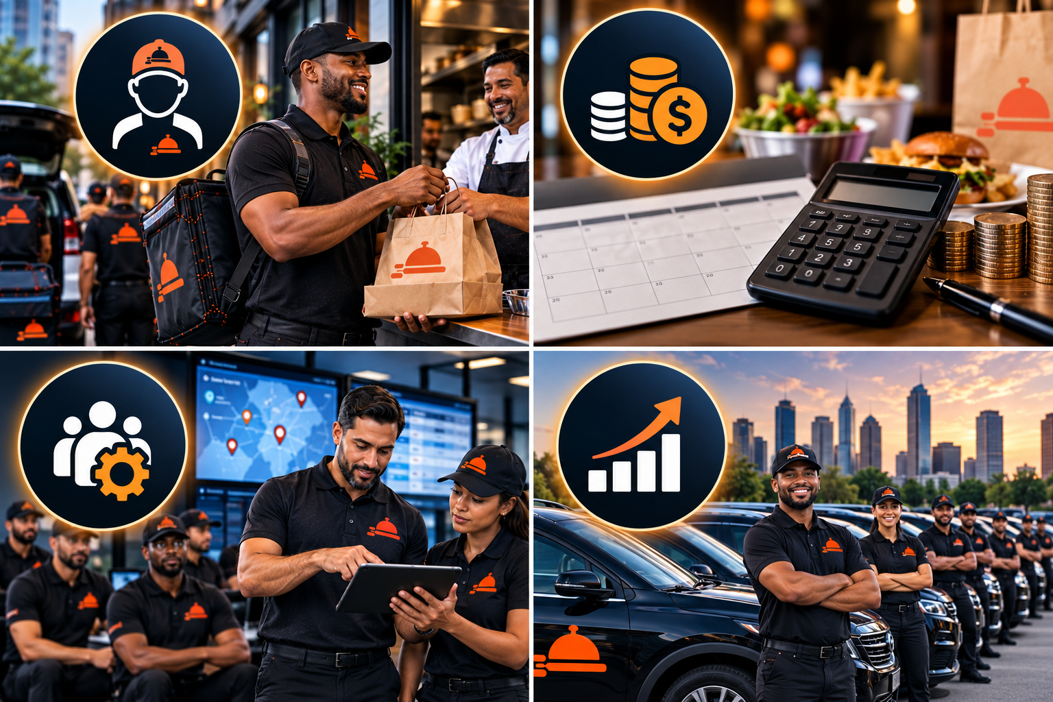 Food businesses choose FoodRunz: dedicated drivers, flat rate, driver management, and scalable infrastructure