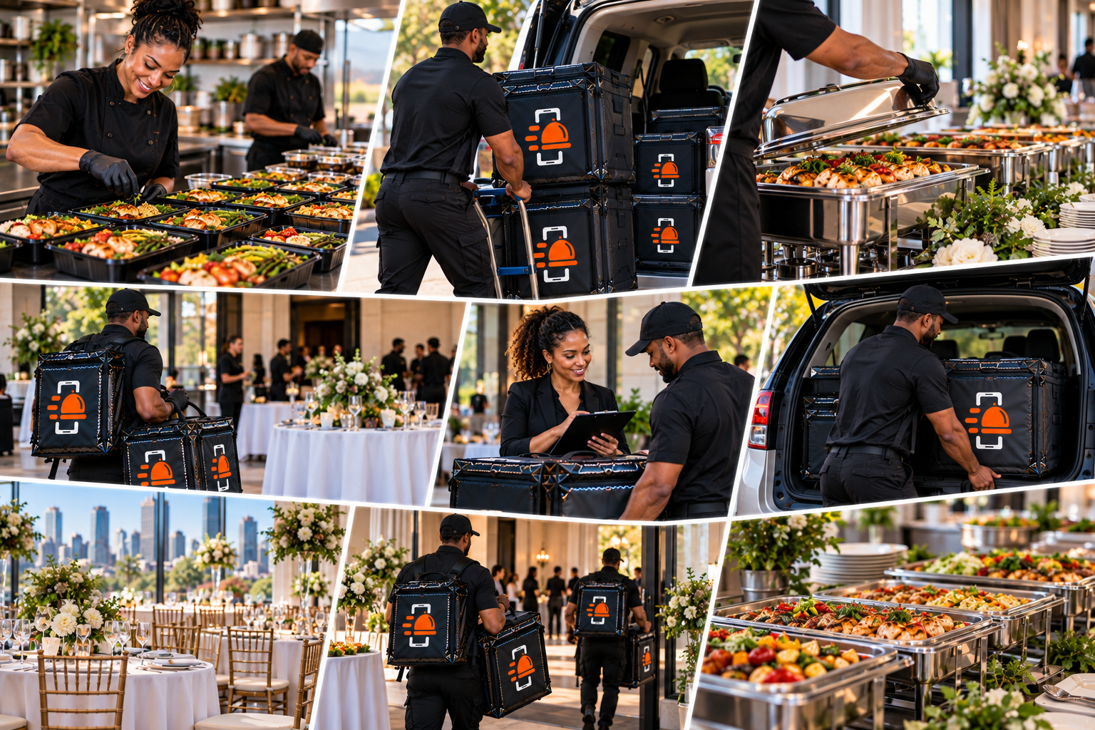 FoodRunz catering delivery — prep, transport, and on-site setup for high-stakes events