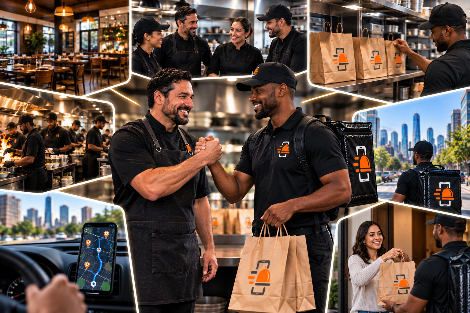 FoodRunz consistent delivery — kitchen staff and drivers working together