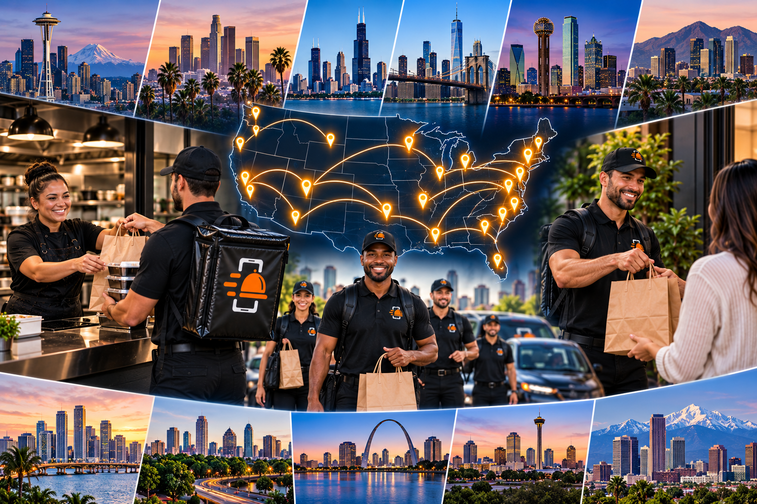 FoodRunz nationwide delivery network across major U.S. markets