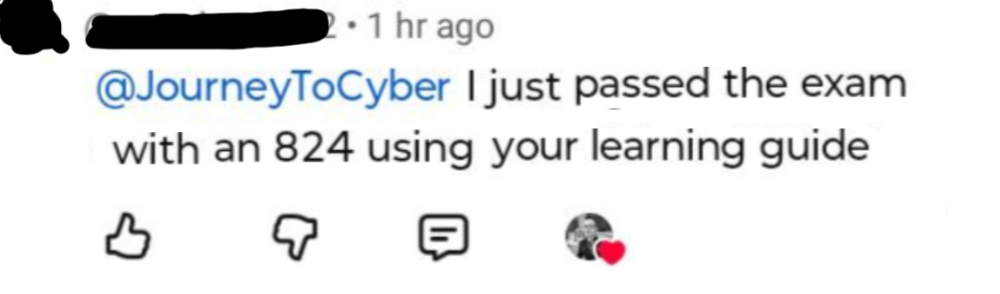 Student passing exam
