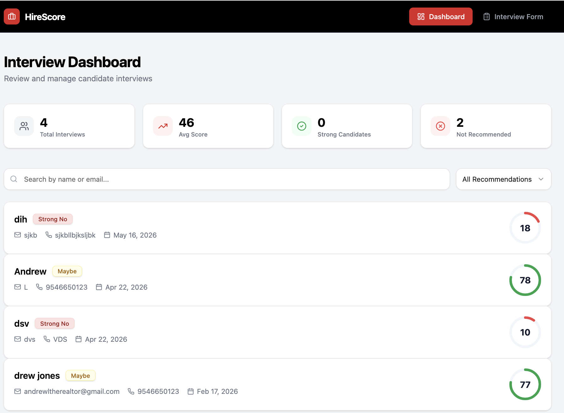 AI INTERVIEW PROCESS RATING SUGGESTIONS AND MORE! template preview