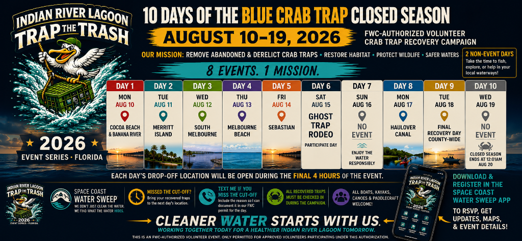 10 Days of the Blue Crab Trap Closed Season — August 10–19, 2026