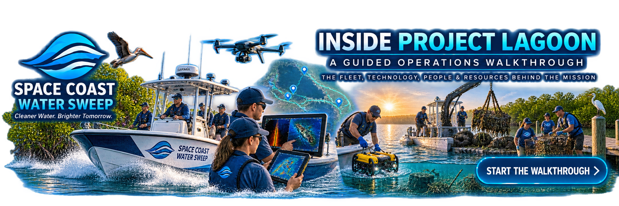 Inside Project Lagoon — A Guided Operations Walkthrough: The fleet, technology, people and resources behind the mission. Explore Project Lagoon.