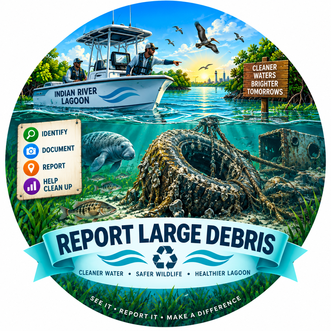Report Large Debris