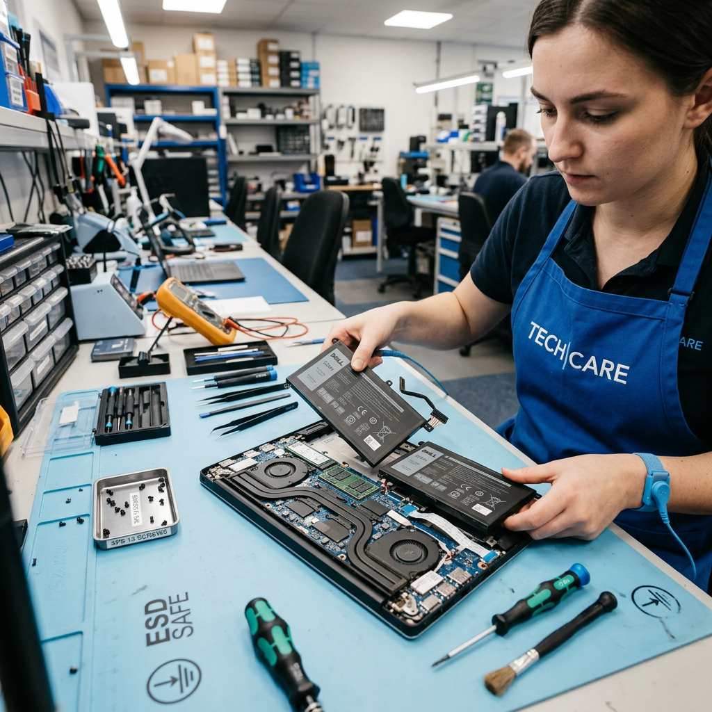 Laptop battery replacement service at RepairRama Bronx NY