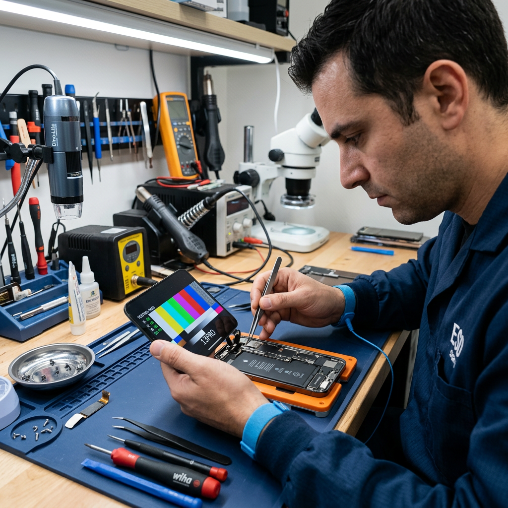 Install New Screen, Test, Then Re-seal