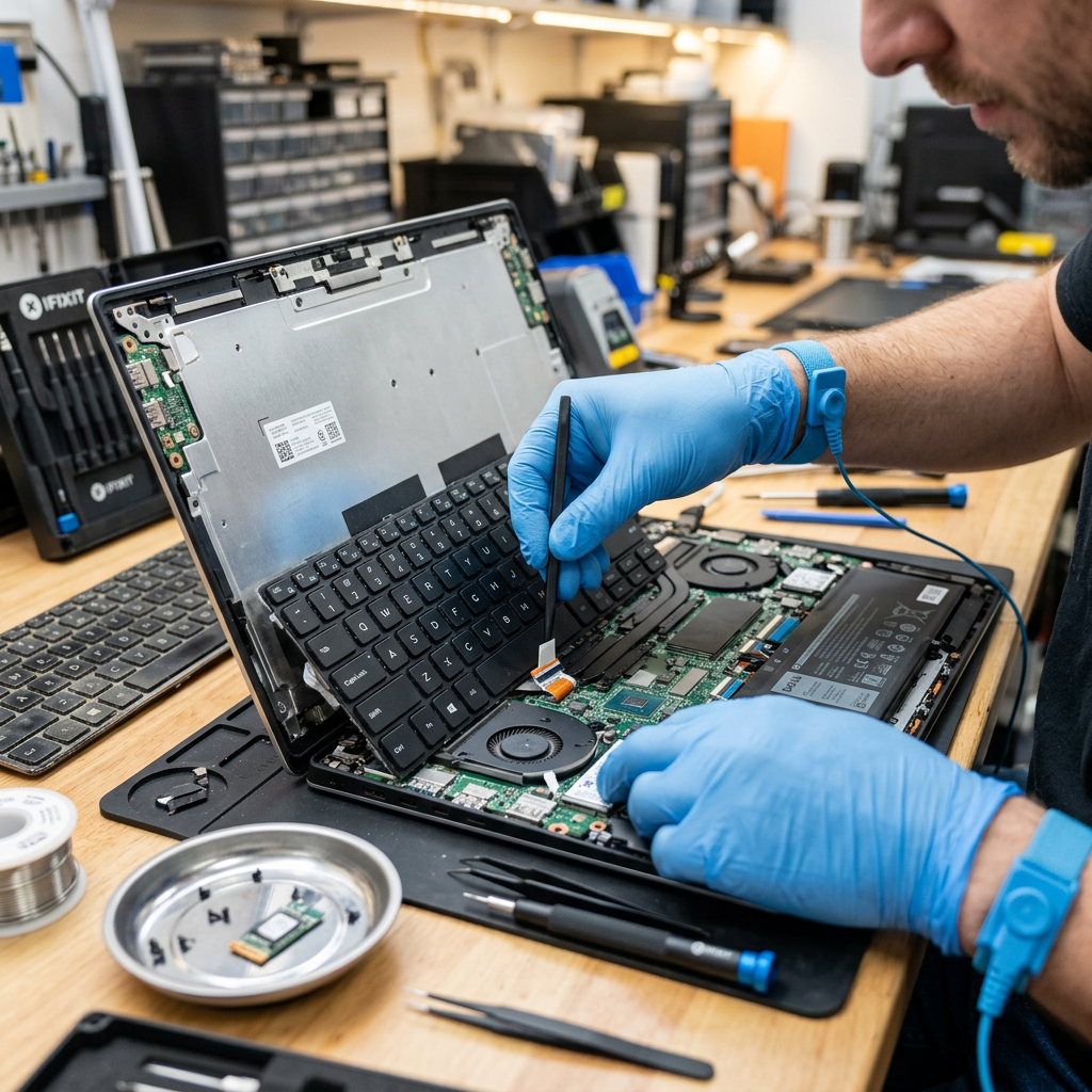 Laptop keyboard repair and replacement at RepairRama Bronx NY