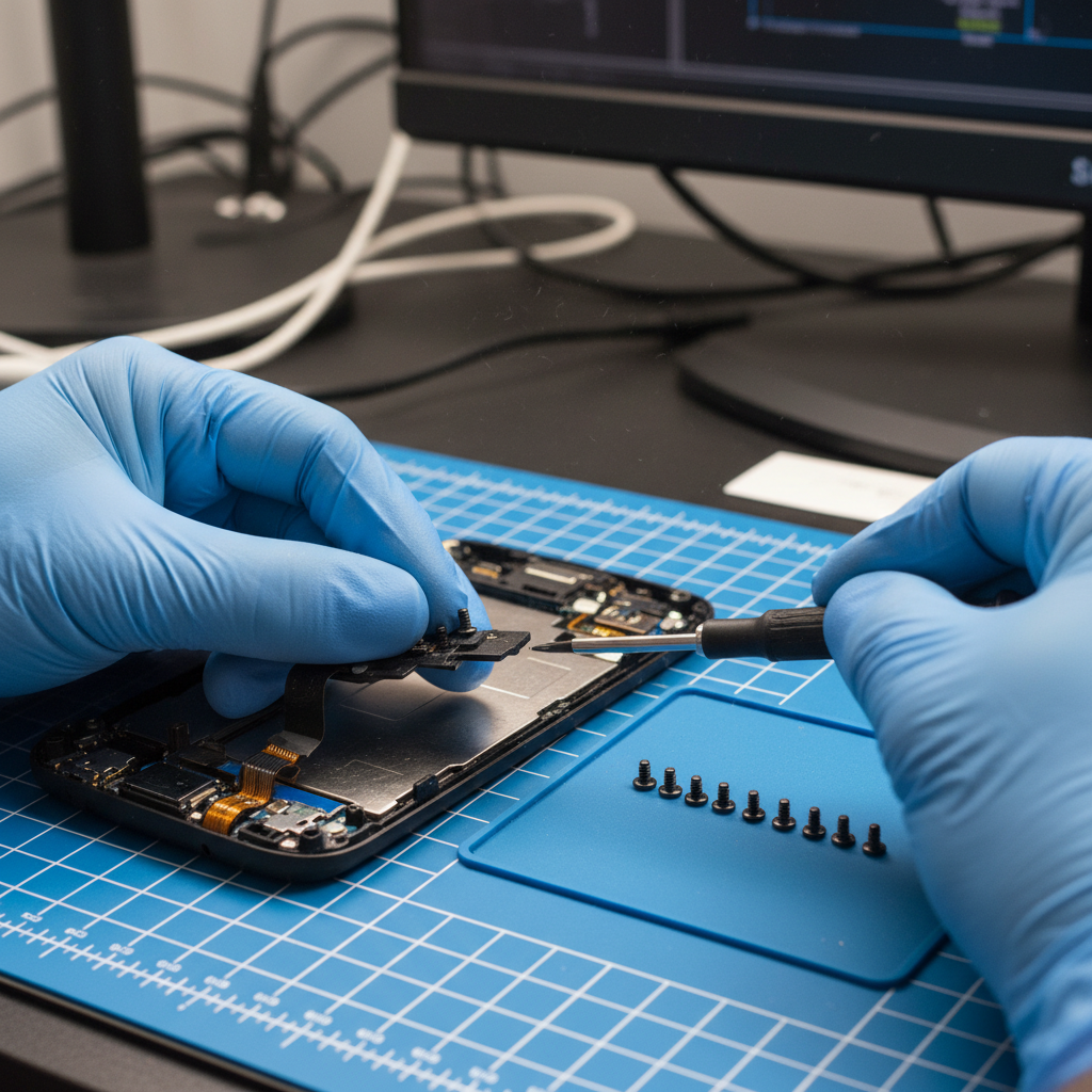 Remove Internal Brackets & Disconnect Display Cables