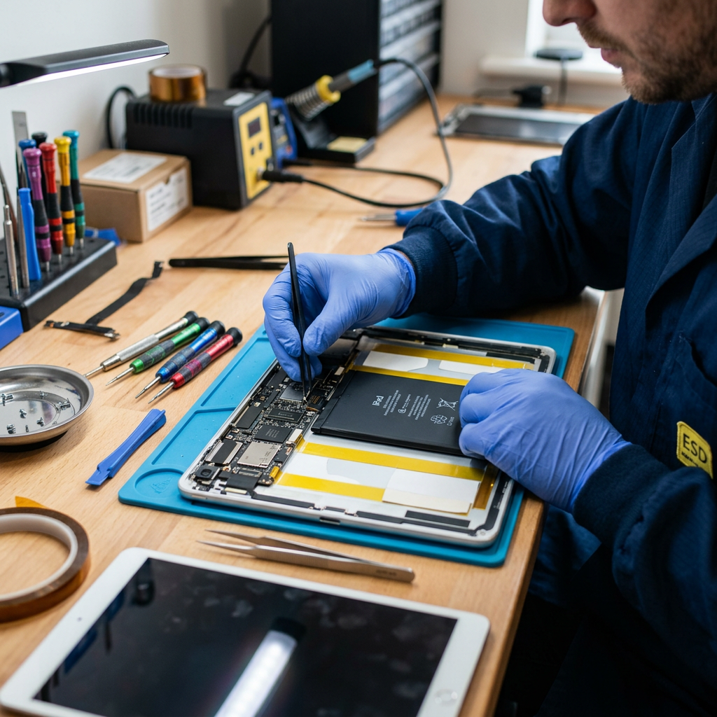 Install New Battery, Re-seal Screen