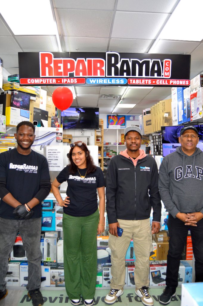 RepairRama team at the shop