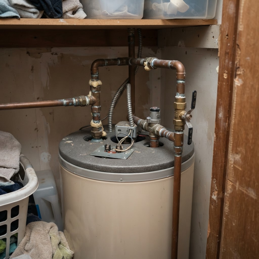 Electric hot water storage tank