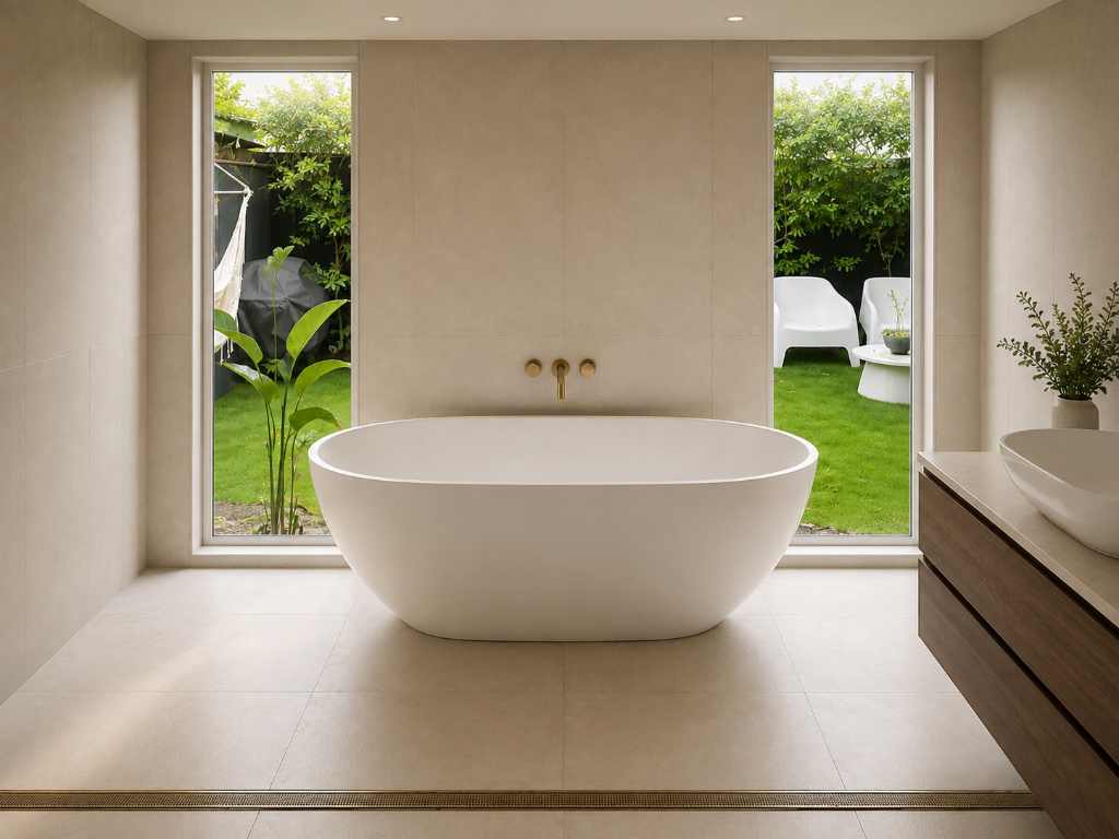 Modern bathroom renovation by Khaki Plumbing — Geebung