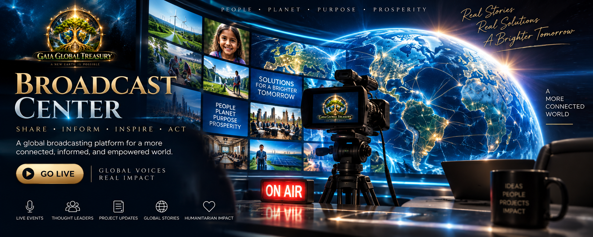 Broadcast Center — Share, Inform, Inspire, Act