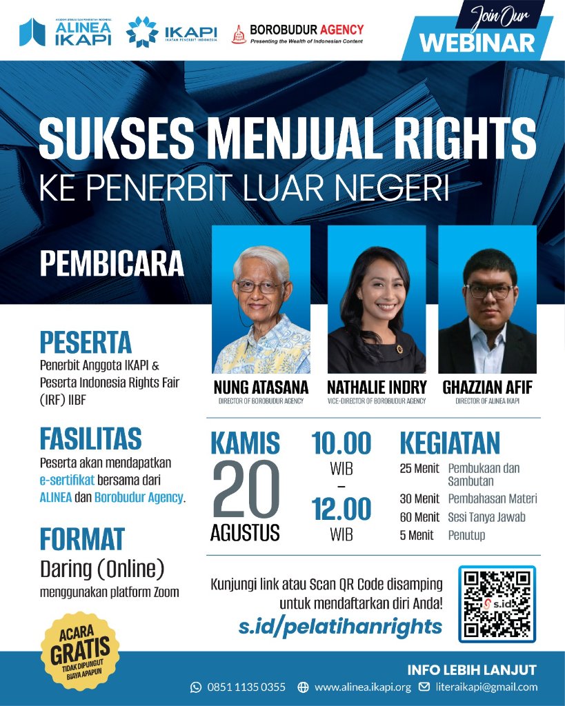 Sukses Menjual Rights ke Penerbit Luar Negeri