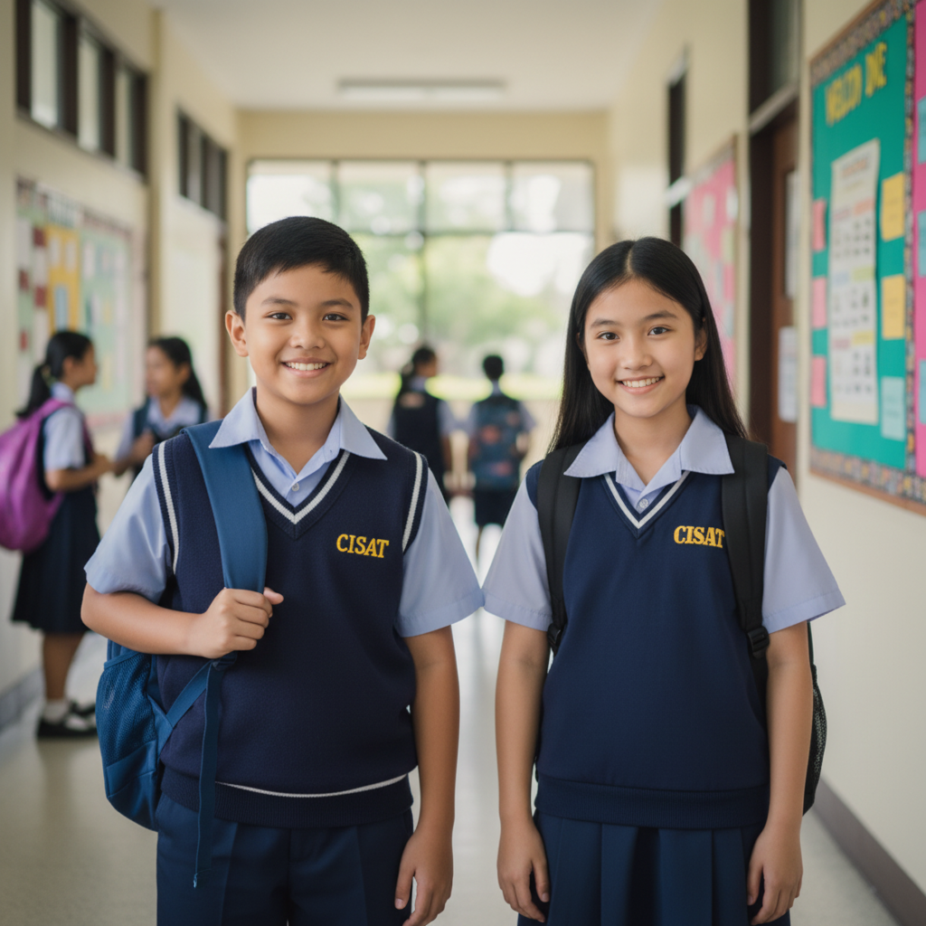 CISAT Students with bags