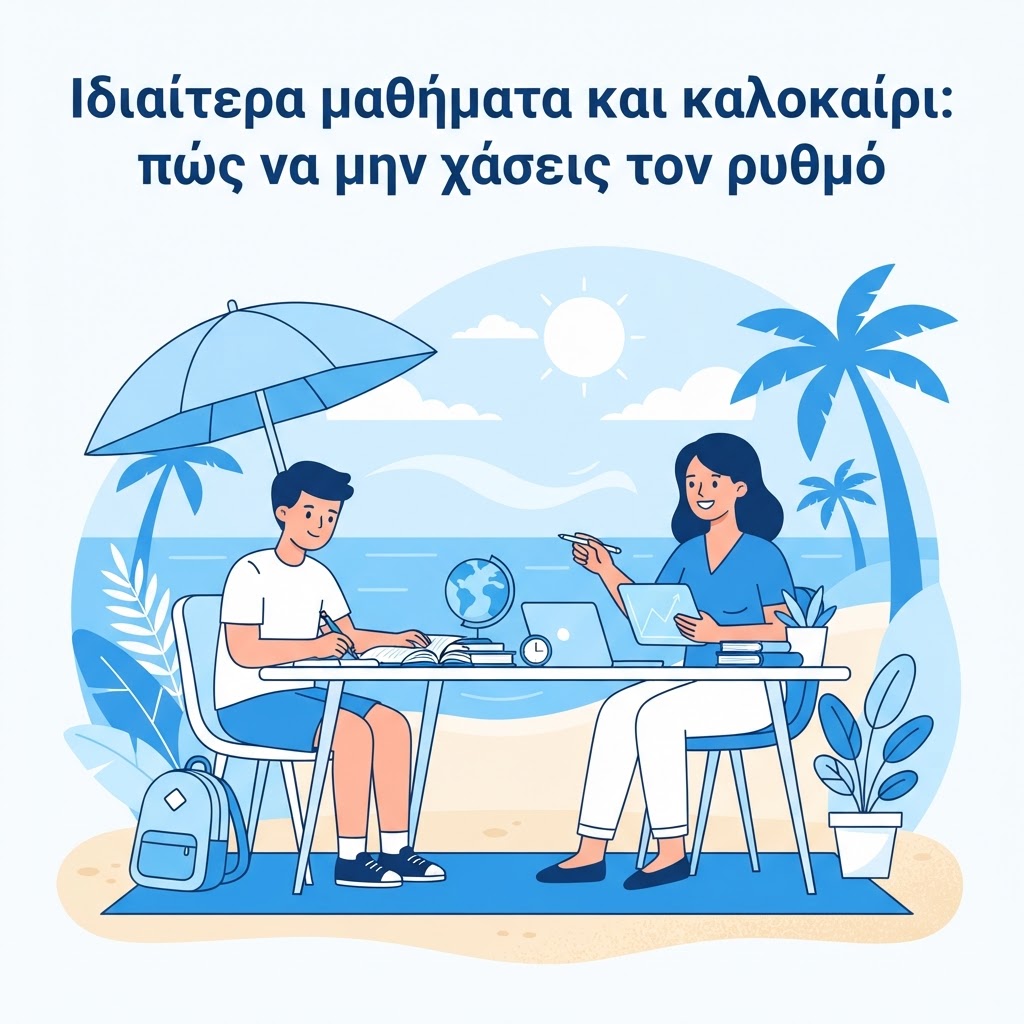 Ιδιαίτερα μαθήματα και καλοκαίρι: Πώς να μην χάσεις τον ρυθμό της μελέτης