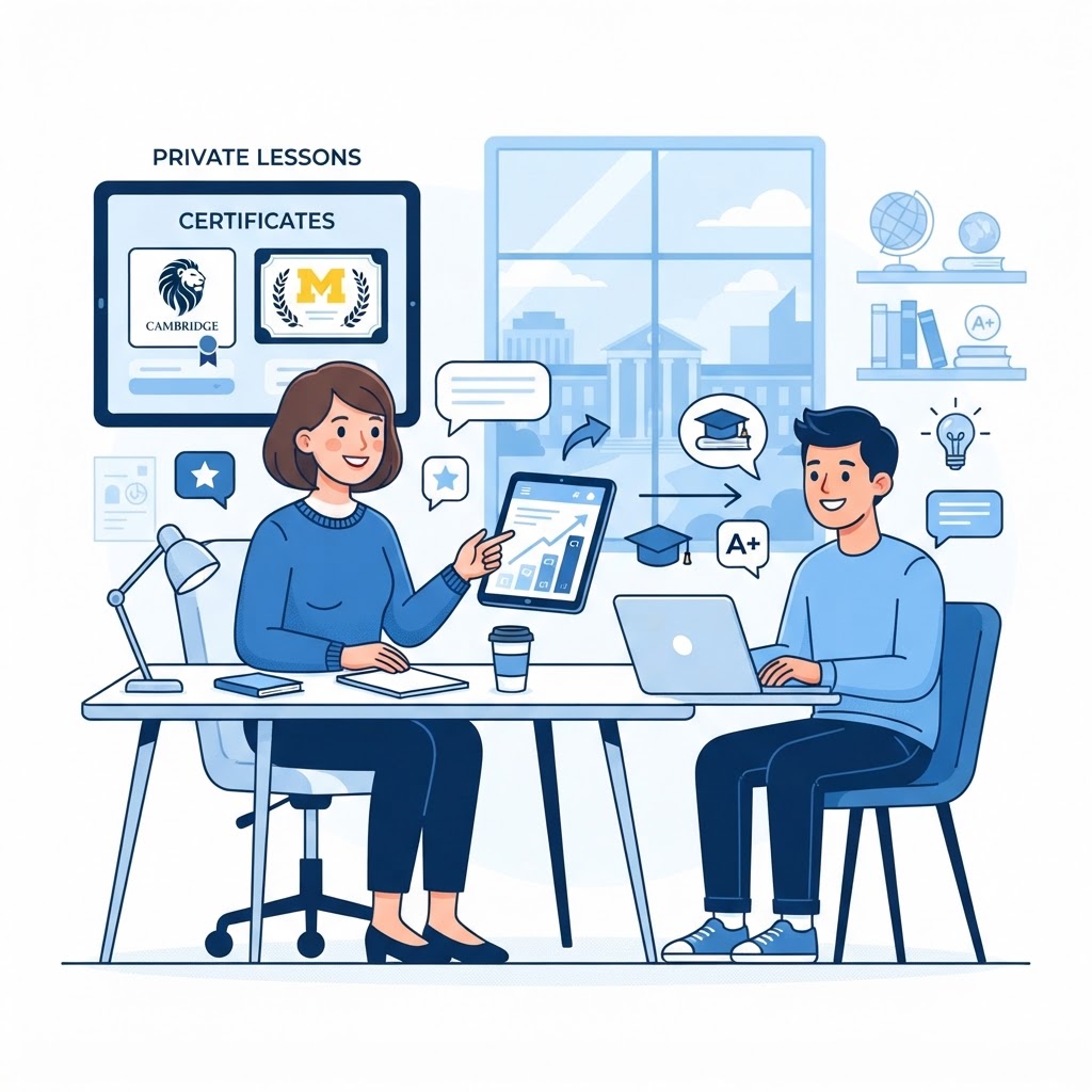 Ιδιαίτερα Μαθήματα Αγγλικών για Certificates: Πώς να πετύχεις σε Cambridge και Michigan