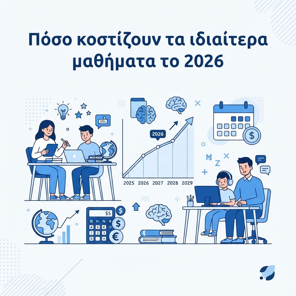 Πόσο κοστίζουν τα ιδιαίτερα μαθήματα το 2026; Ο πλήρης οδηγός τιμών