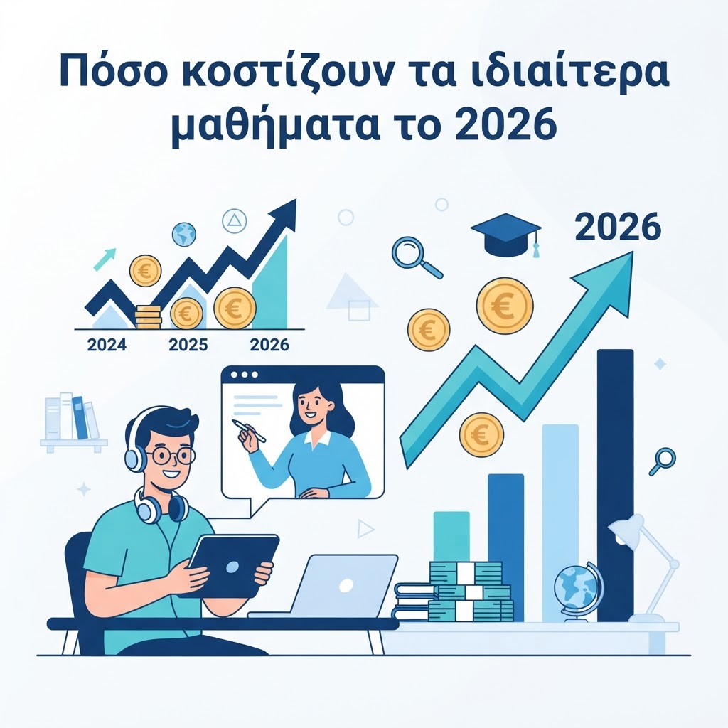 Πόσο κοστίζουν τα ιδιαίτερα μαθήματα το 2026: Ο απόλυτος οδηγός τιμών