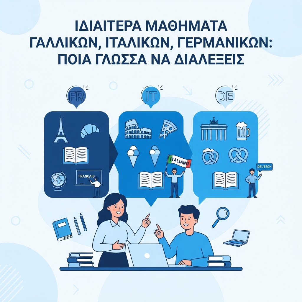 Ιδιαίτερα Μαθήματα Γαλλικών, Ιταλικών ή Γερμανικών: Ποια Γλώσσα να Επιλέξεις;