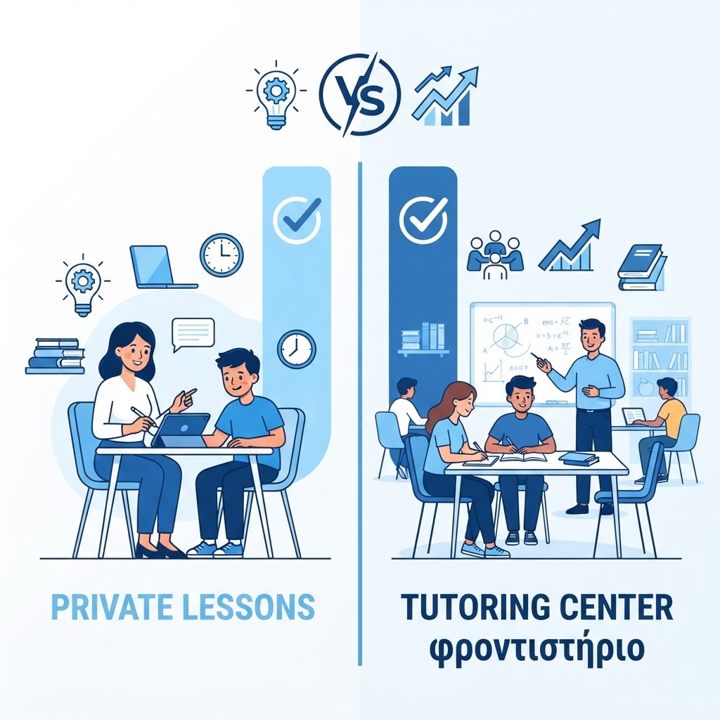 Ιδιαίτερα μαθήματα vs Φροντιστήριο: Ποια είναι η καλύτερη επιλογή για τον μαθητή;