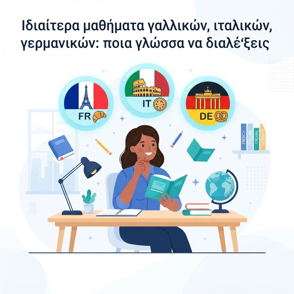 Ιδιαίτερα μαθήματα γαλλικών, ιταλικών, γερμανικών: Ποια γλώσσα να επιλέξεις;