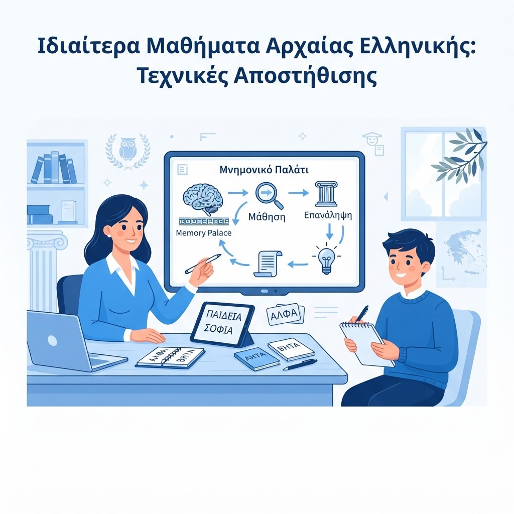 Ιδιαίτερα μαθήματα Αρχαίας Ελληνικής: Αποτελεσματικές τεχνικές αποστήθισης