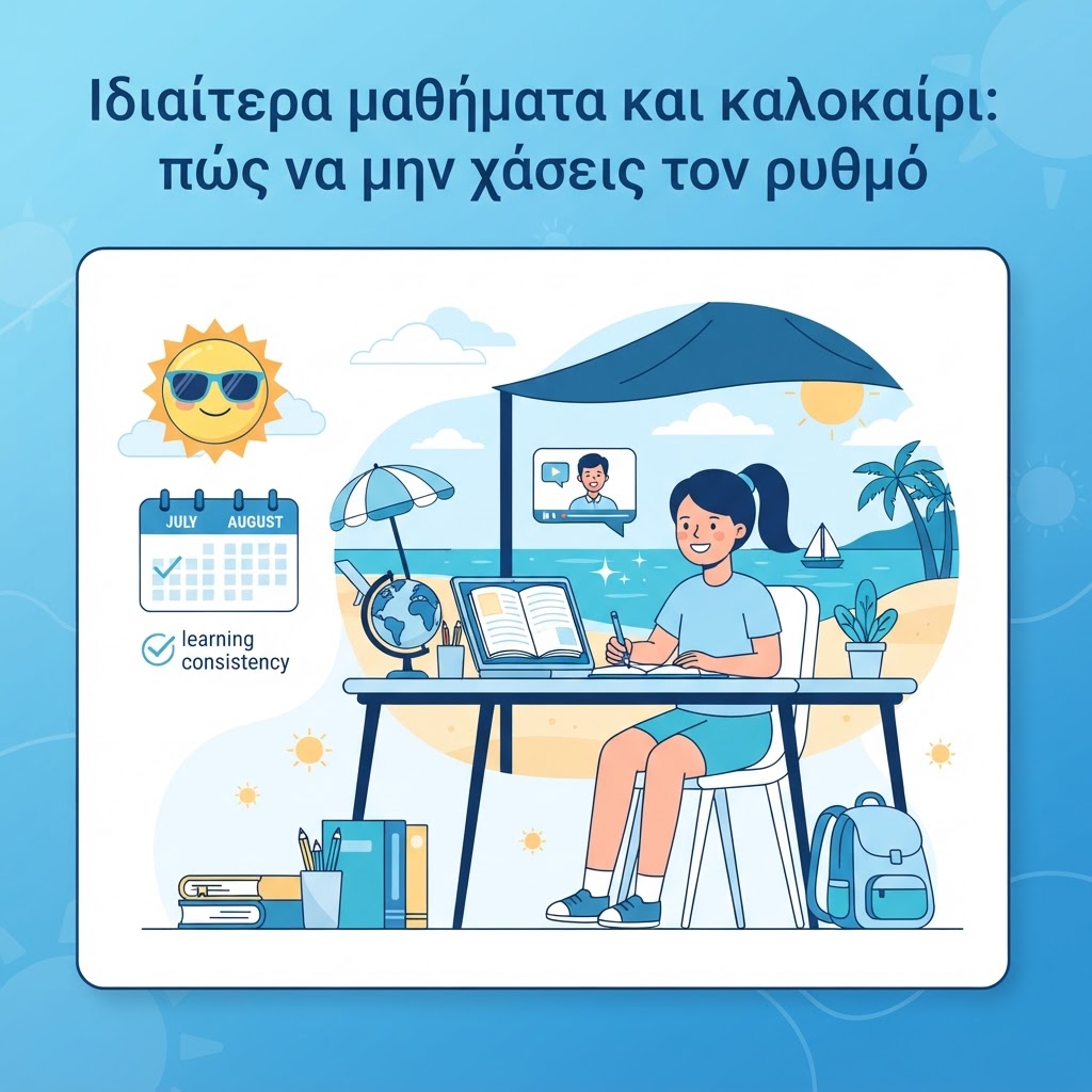 Ιδιαίτερα μαθήματα το καλοκαίρι: Πώς να μην χάσεις τον ρυθμό σου