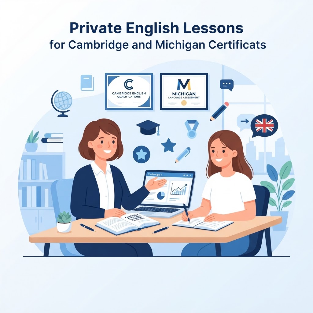 Ιδιαίτερα Μαθήματα Αγγλικών για Certificates: Επιτυχία σε Cambridge και Michigan