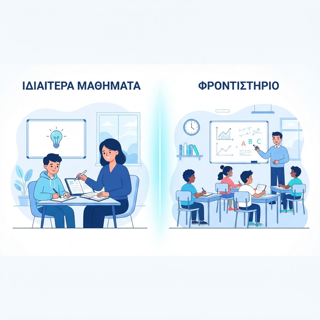 Ιδιαίτερα Μαθήματα vs Φροντιστήριο: Ποια είναι η καλύτερη επιλογή για εσάς;