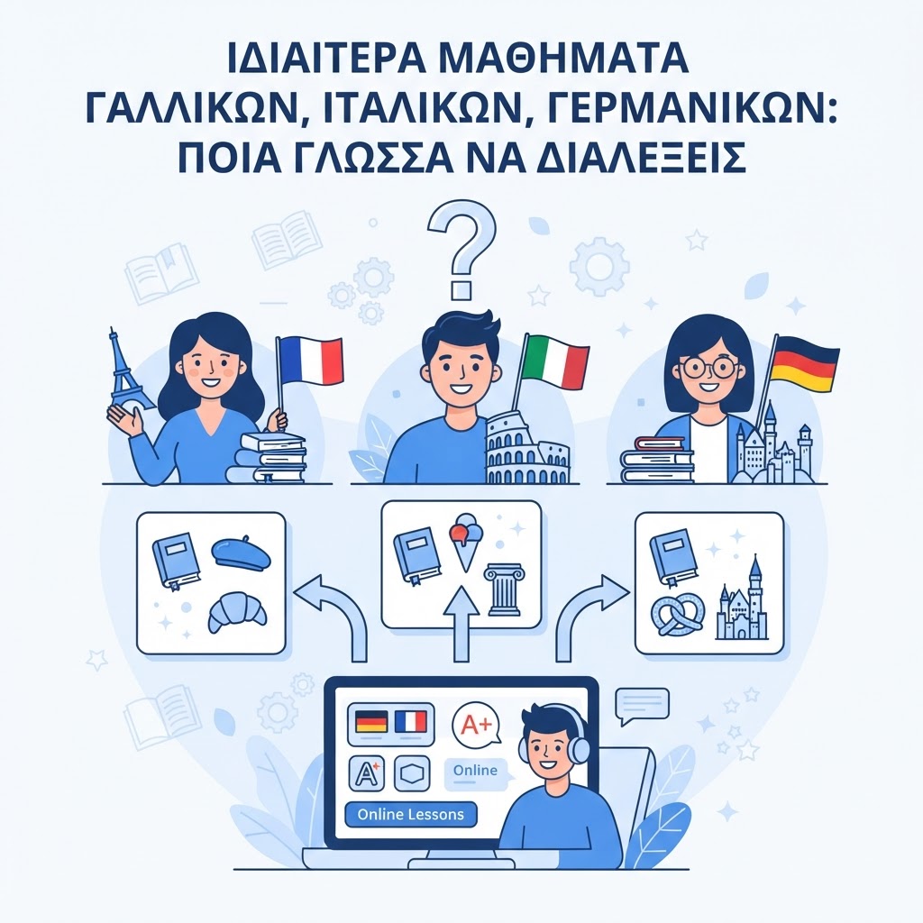 Ιδιαίτερα Μαθήματα Γαλλικών, Ιταλικών ή Γερμανικών: Πώς να επιλέξεις τη σωστή γλώσσα