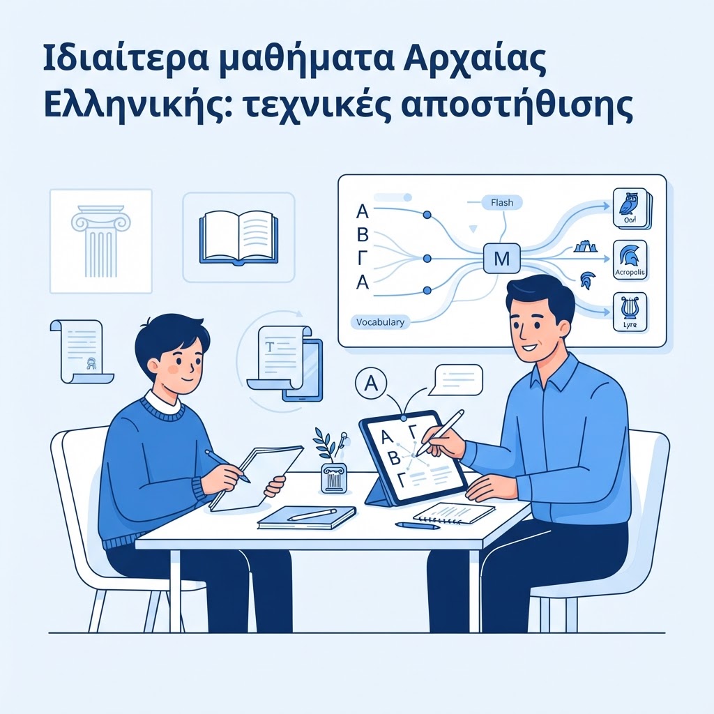 Ιδιαίτερα Μαθήματα Αρχαίας Ελληνικής: Αποτελεσματικές Τεχνικές Αποστήθισης