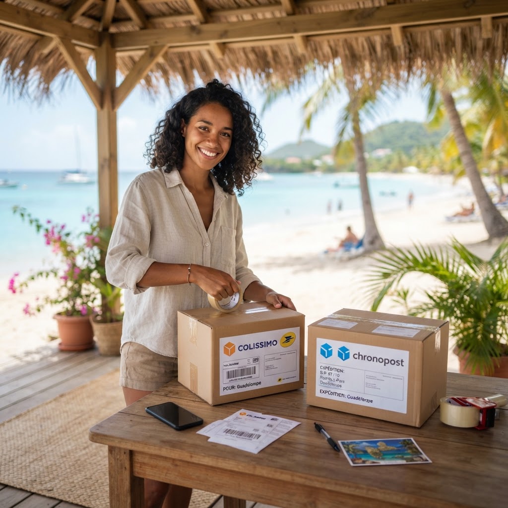 Comparaison de colis Colissimo et Chronopost pour une livraison en Guadeloupe