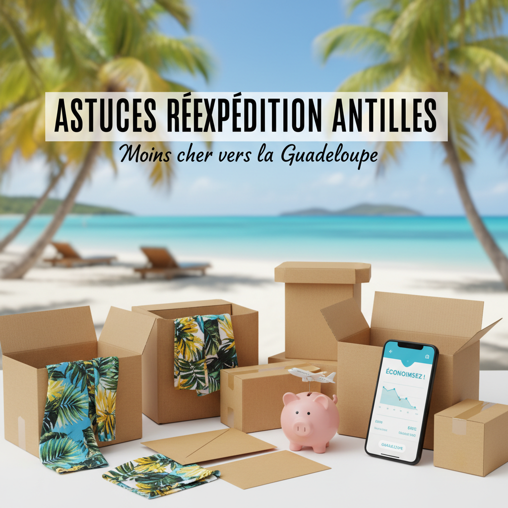 Image représentant l'expédition de colis vers la Guadeloupe